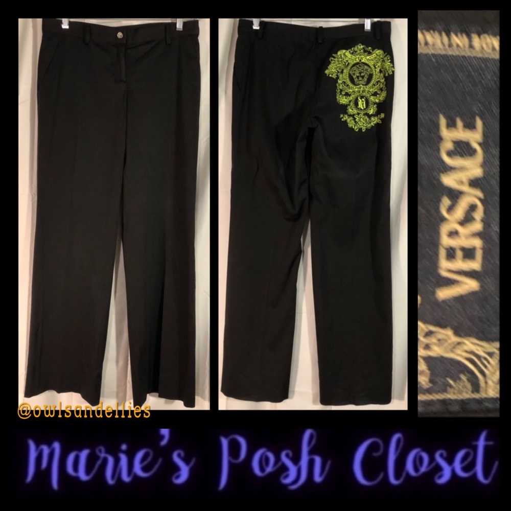 Black Slacks by Versace